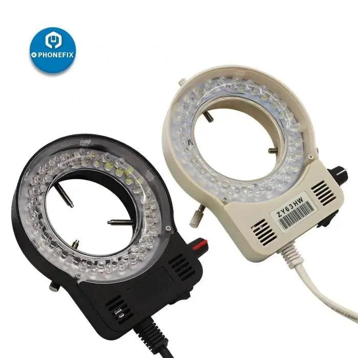 110V 220V Adjustable LED Ring Light Lamp for Microscope Camera