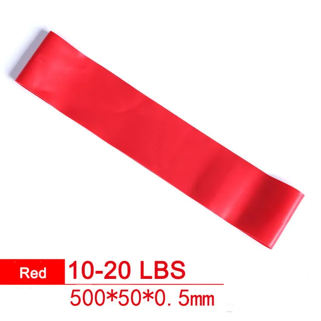 500mm Yoga Tension Latex Loop Gym Crossfit Strength Resistance Bands Fitness Women Pilates Set Elastic Training Workout Expander