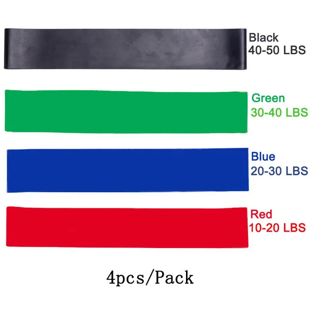 500mm Yoga Tension Latex Loop Gym Crossfit Strength Resistance Bands Fitness Women Pilates Set Elastic Training Workout Expander