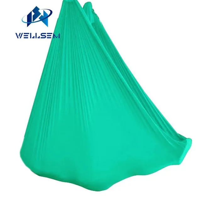 5m sets lavender purple color flying Yoga Hammock Swing Trapeze Anti-Gravity Inversion Aerial Traction Devicefor home& studio