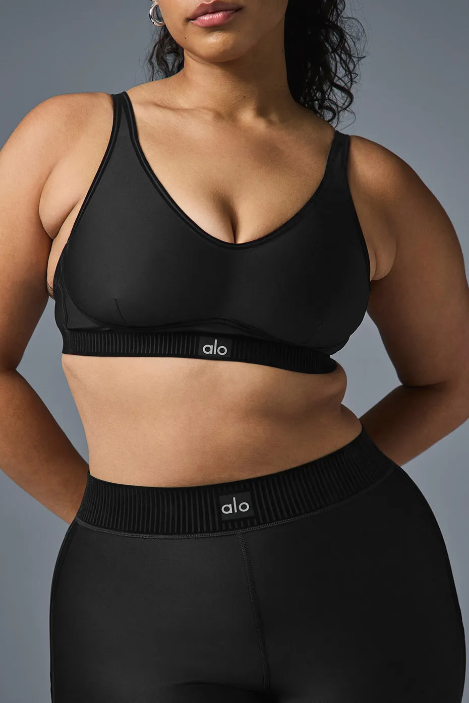 Black Airlift Line-Up Supportive Bra