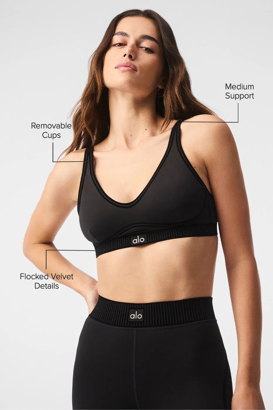 Black Airlift Line-Up Supportive Bra