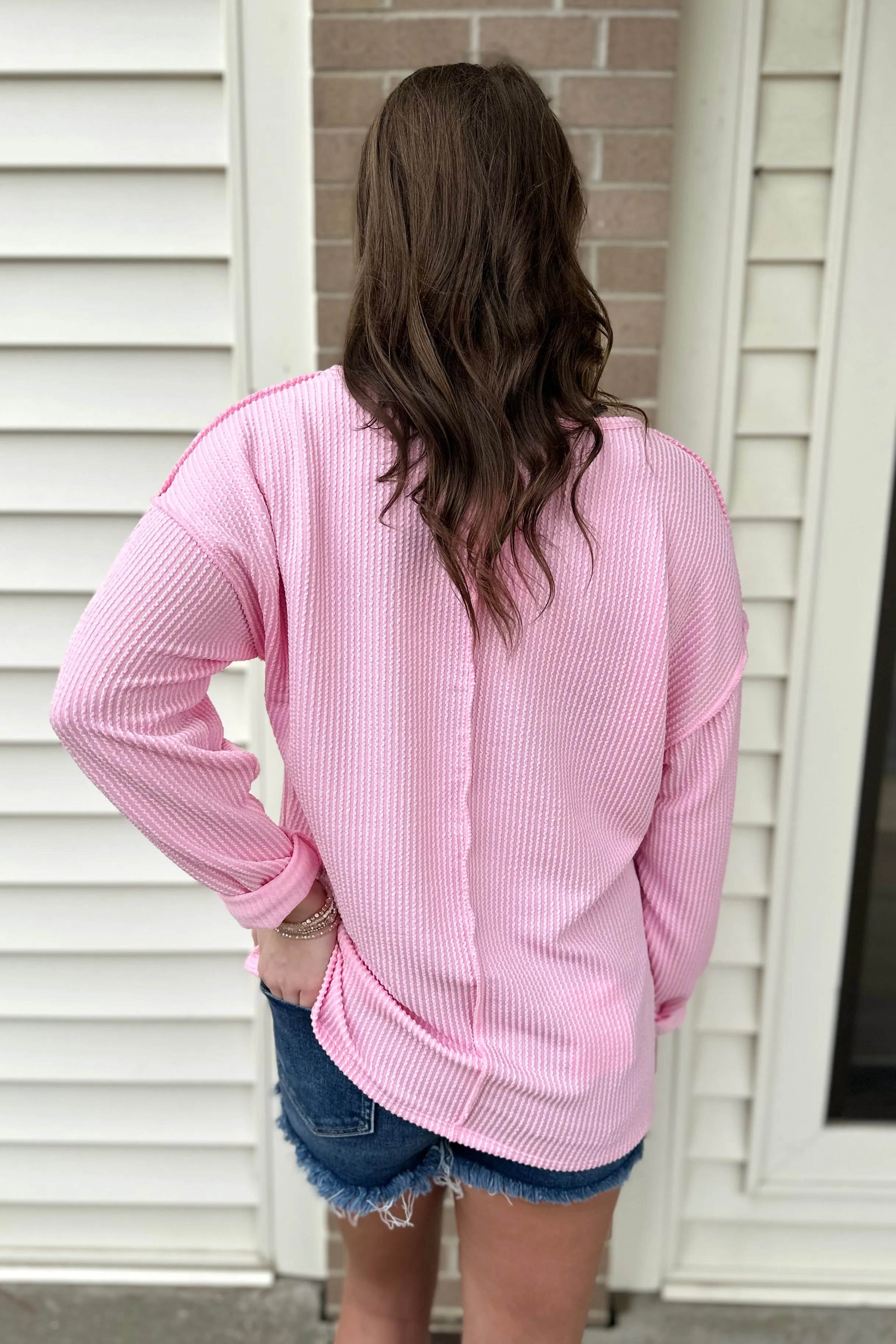 ARIANA Drop Shoulder Knit Top