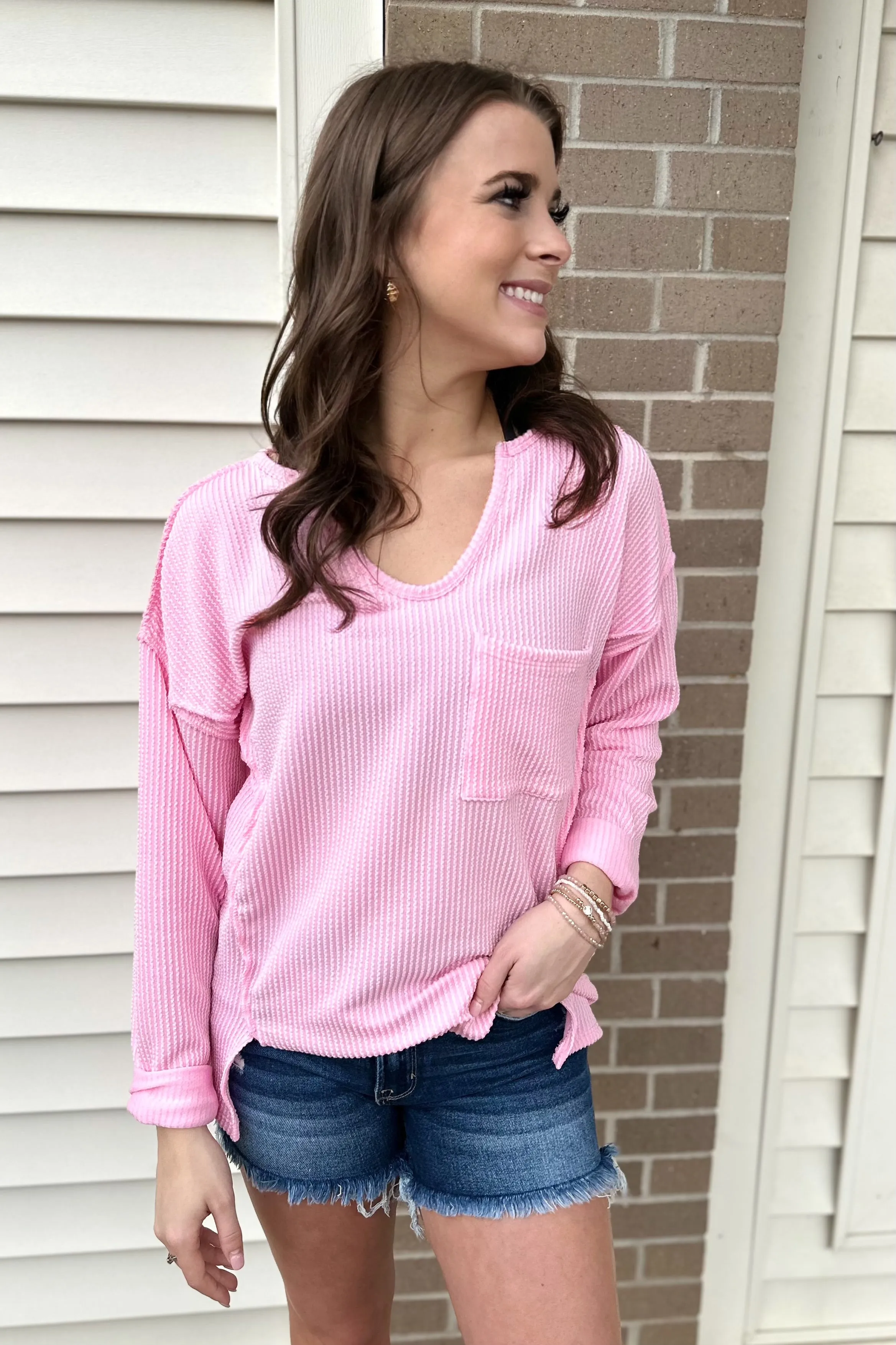 ARIANA Drop Shoulder Knit Top