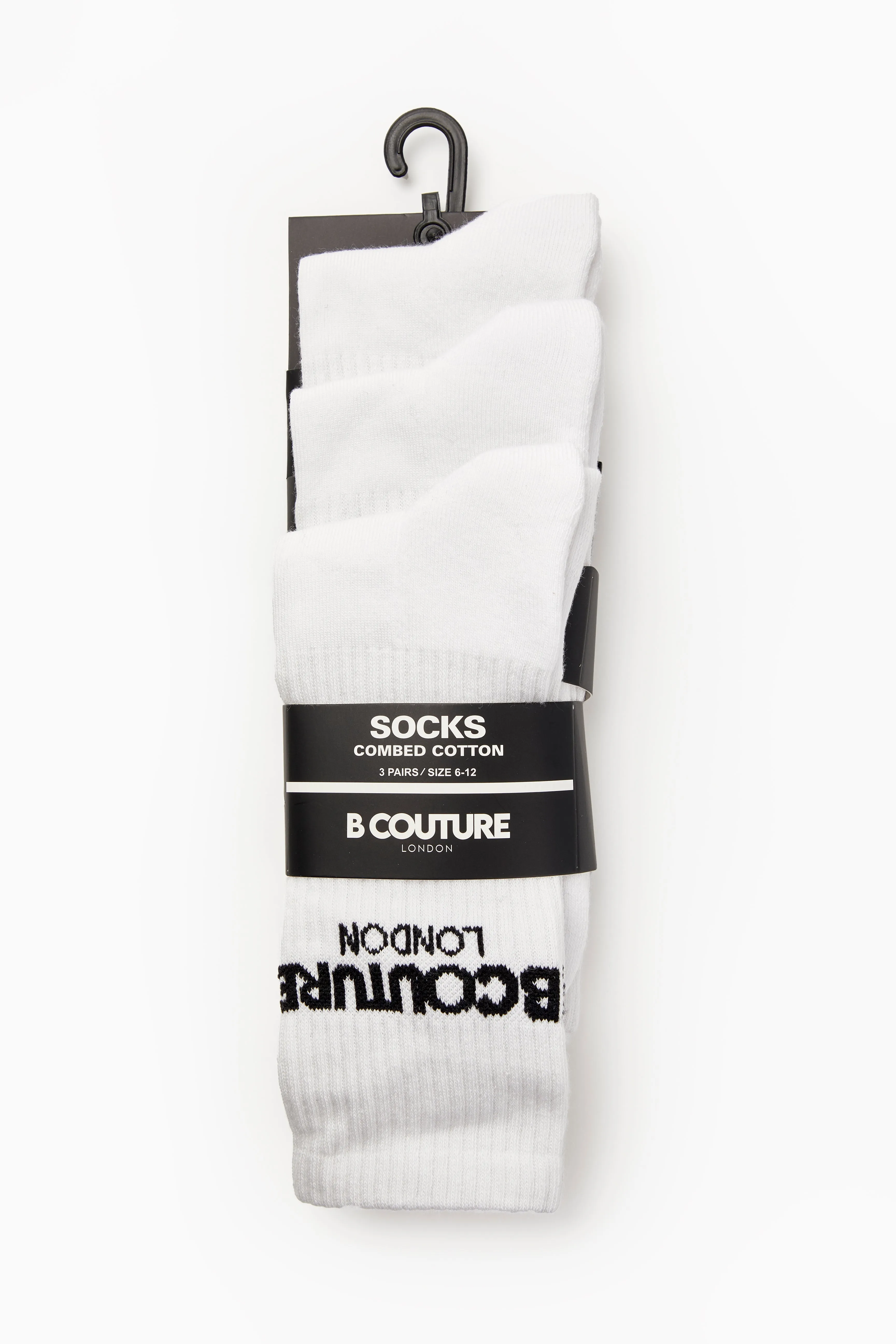 Astell 3 Pack Socks - White