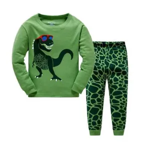 Baby Boys 2-7Year Long Dinosaur Pajama Sets