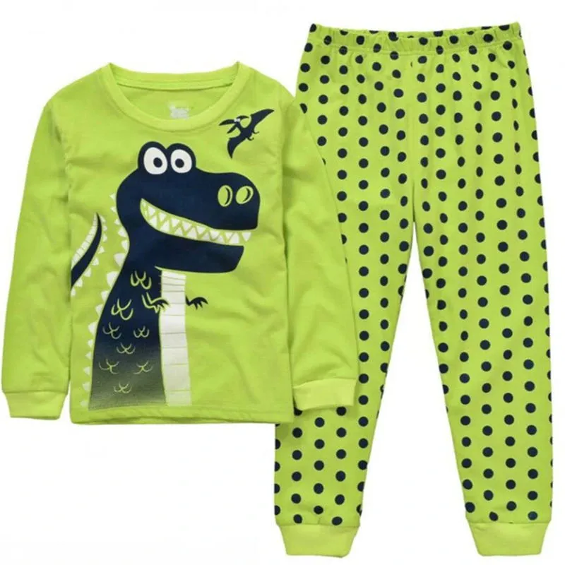 Baby Boys 2-7Year Long Dinosaur Pajama Sets