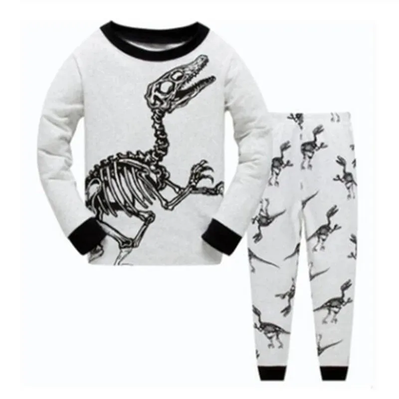 Baby Boys 2-7Year Long Dinosaur Pajama Sets