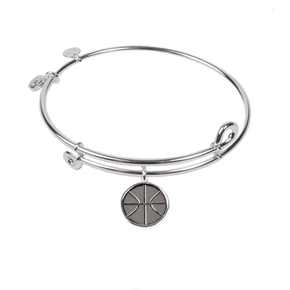 Basketball, Bangle Sterling Silver Plated