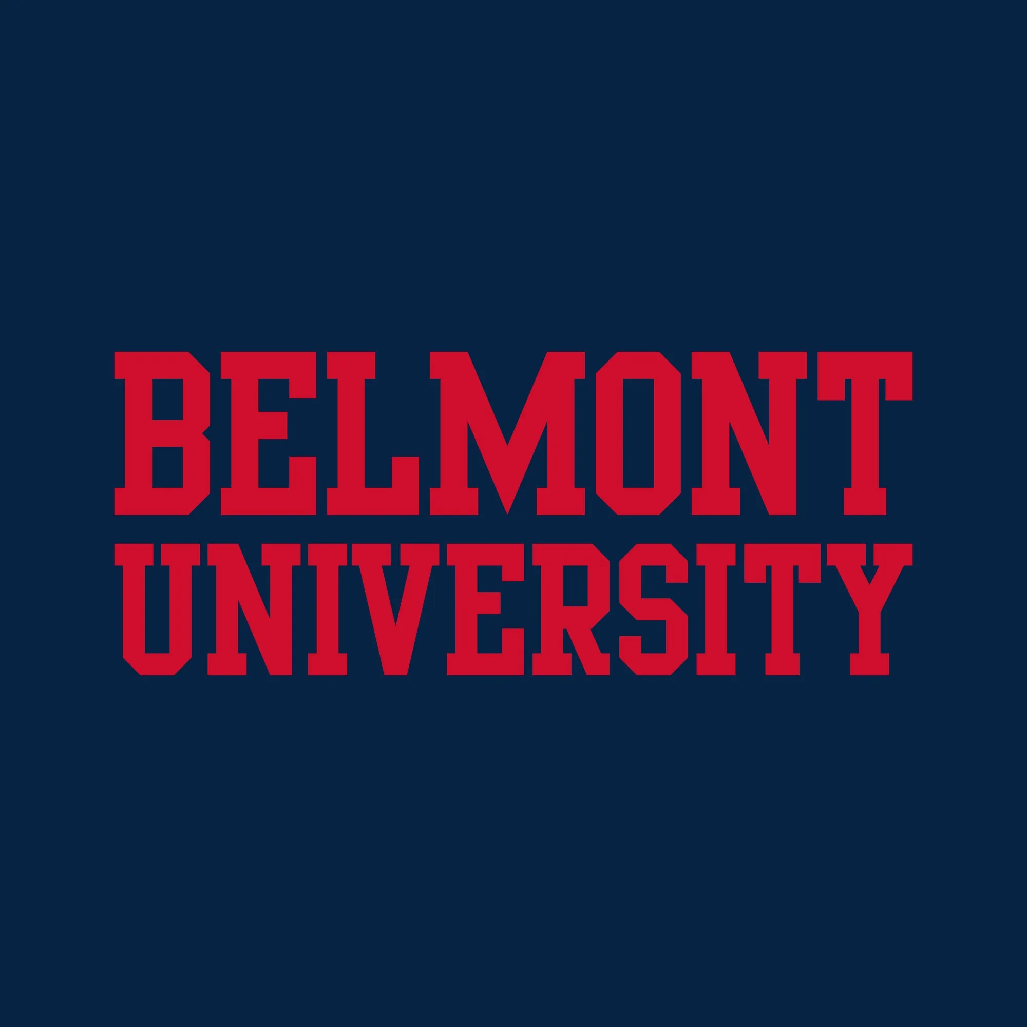 Belmont University Bruins Basic Block Heavy Blend Long Sleeve T-Shirt - Navy