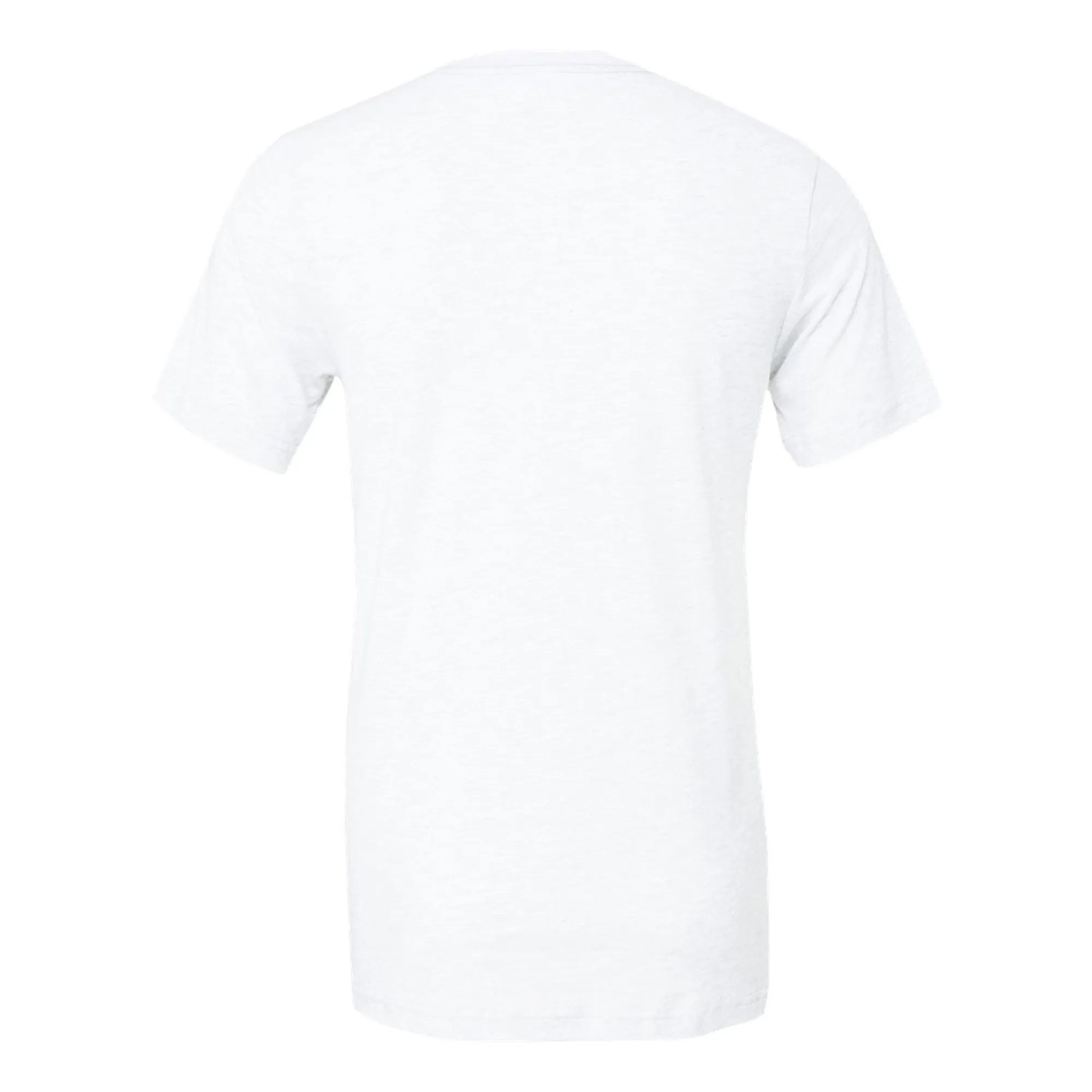 Carnegie Mellon University Tartans Basic Block Canvas Triblend Short Sleeve T Shirt - Solid White Triblend