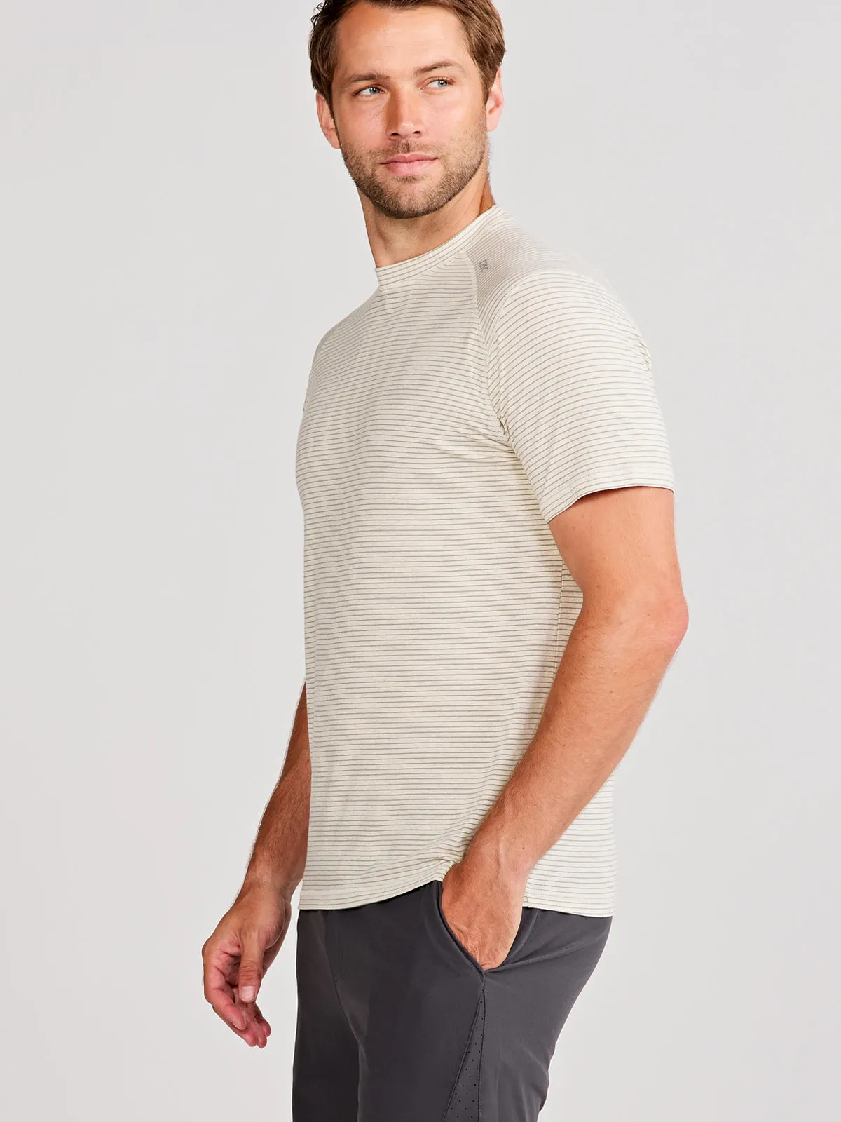 Carrollton Fitness T-Shirt - Mini Stripe