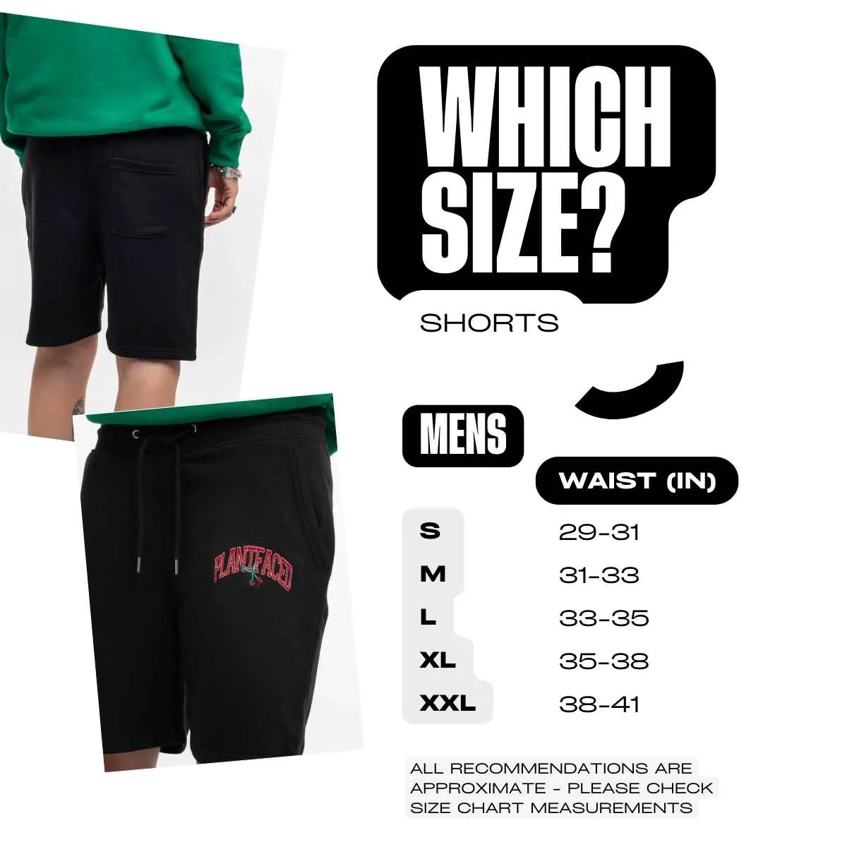 Cherry Jogger Shorts - Black - ORGANIC X RECYCLED