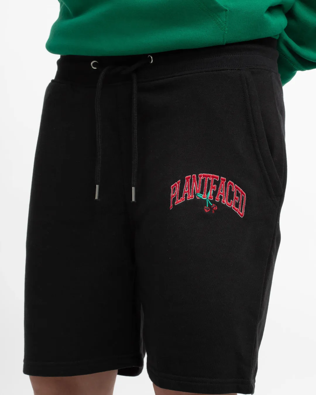 Cherry Jogger Shorts - Black - ORGANIC X RECYCLED
