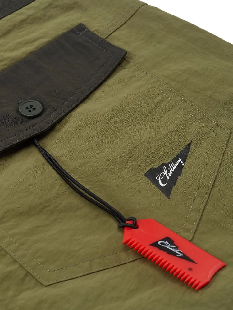 CHILLHANG Army Green Men's Fitness Shorts