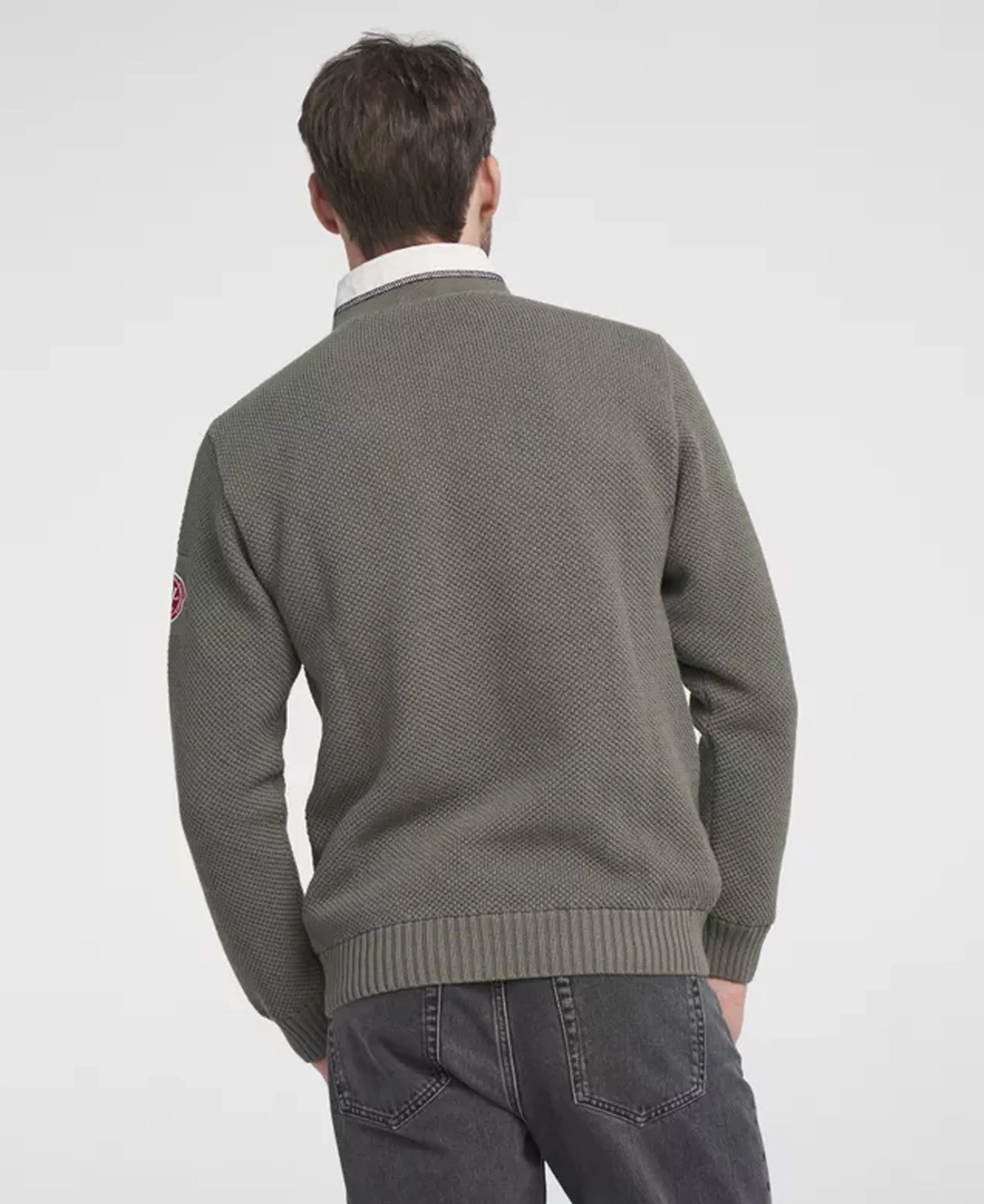 Classic Dusty Olive Windproof Sweater