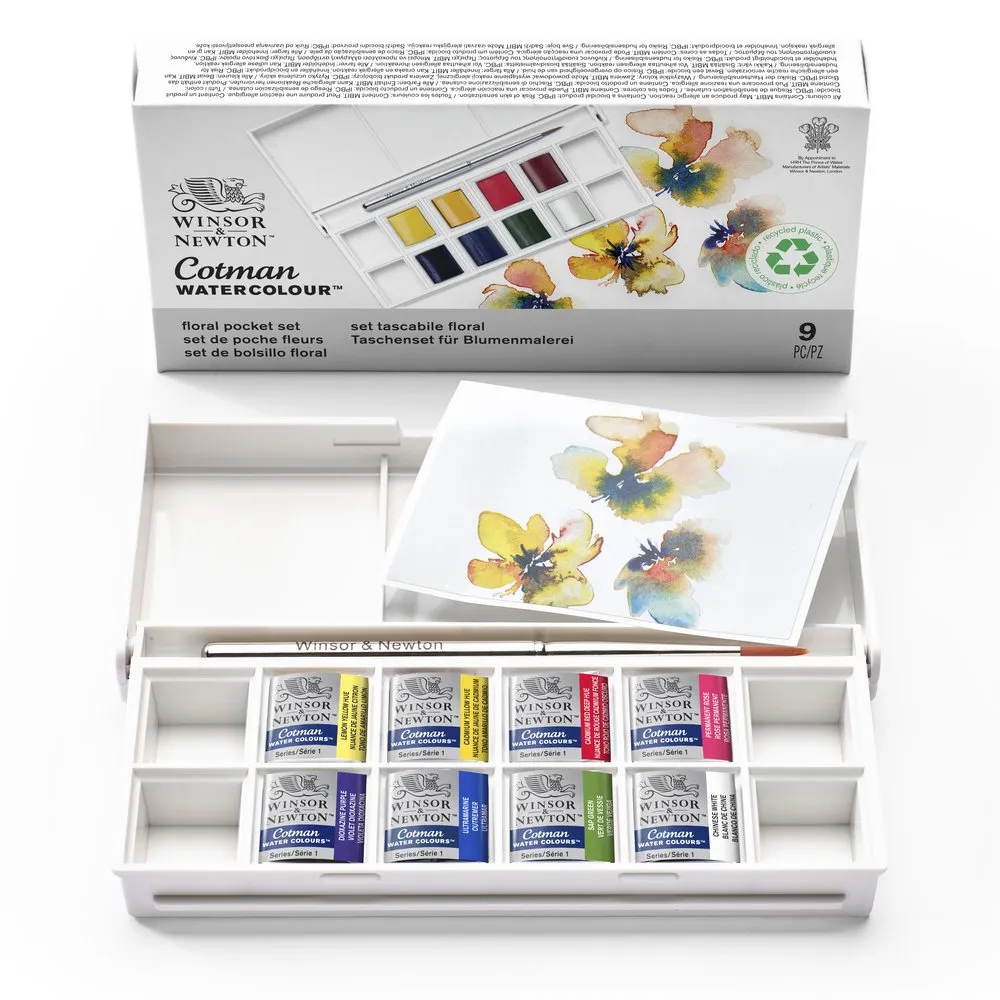 Cotman Watercolour Floral Pocket Set