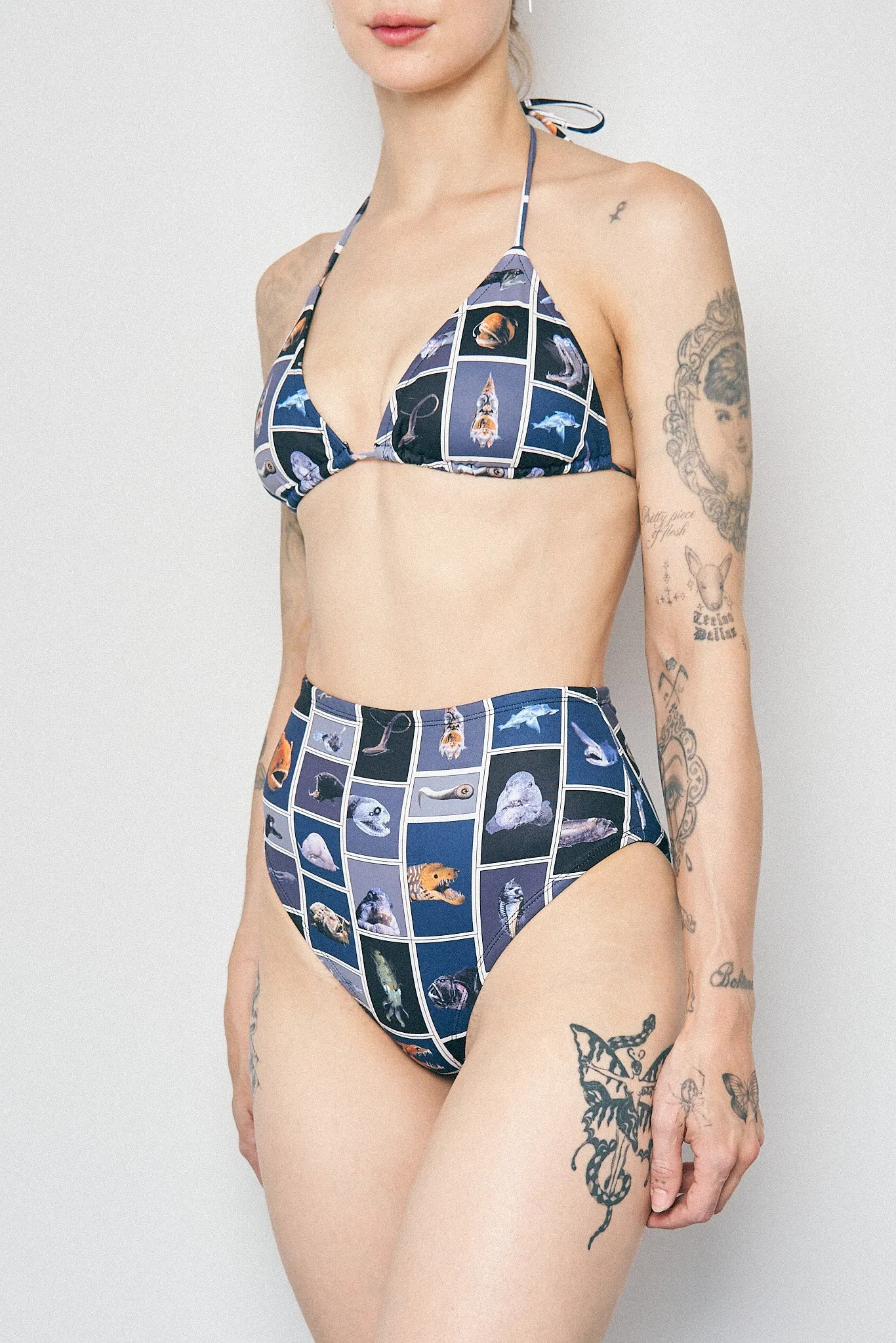 Cuter Fish High Waist Bikini Bottom