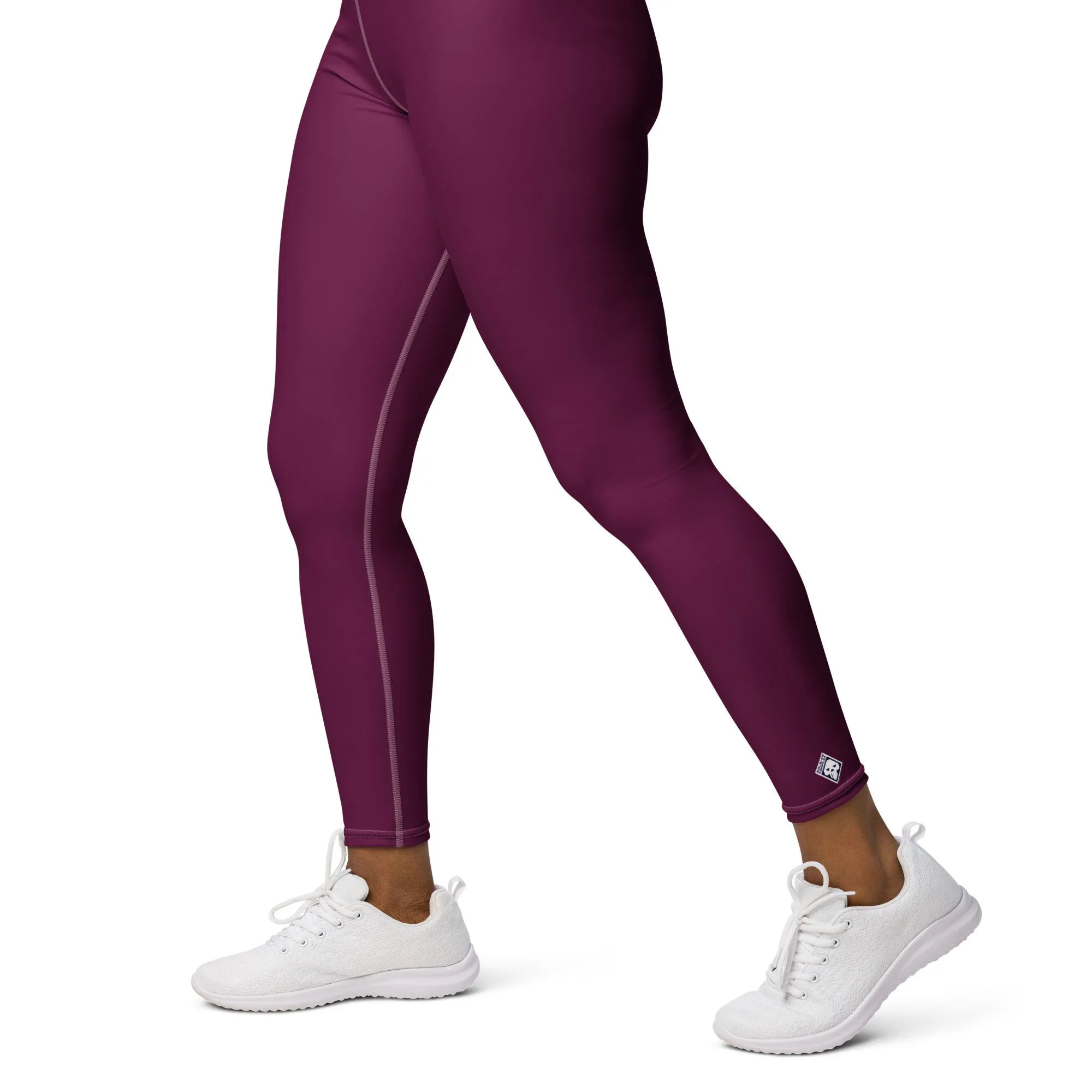 Daily Essentials: Women's Solid Color Workout Yoga Pants - Tyrian Purple