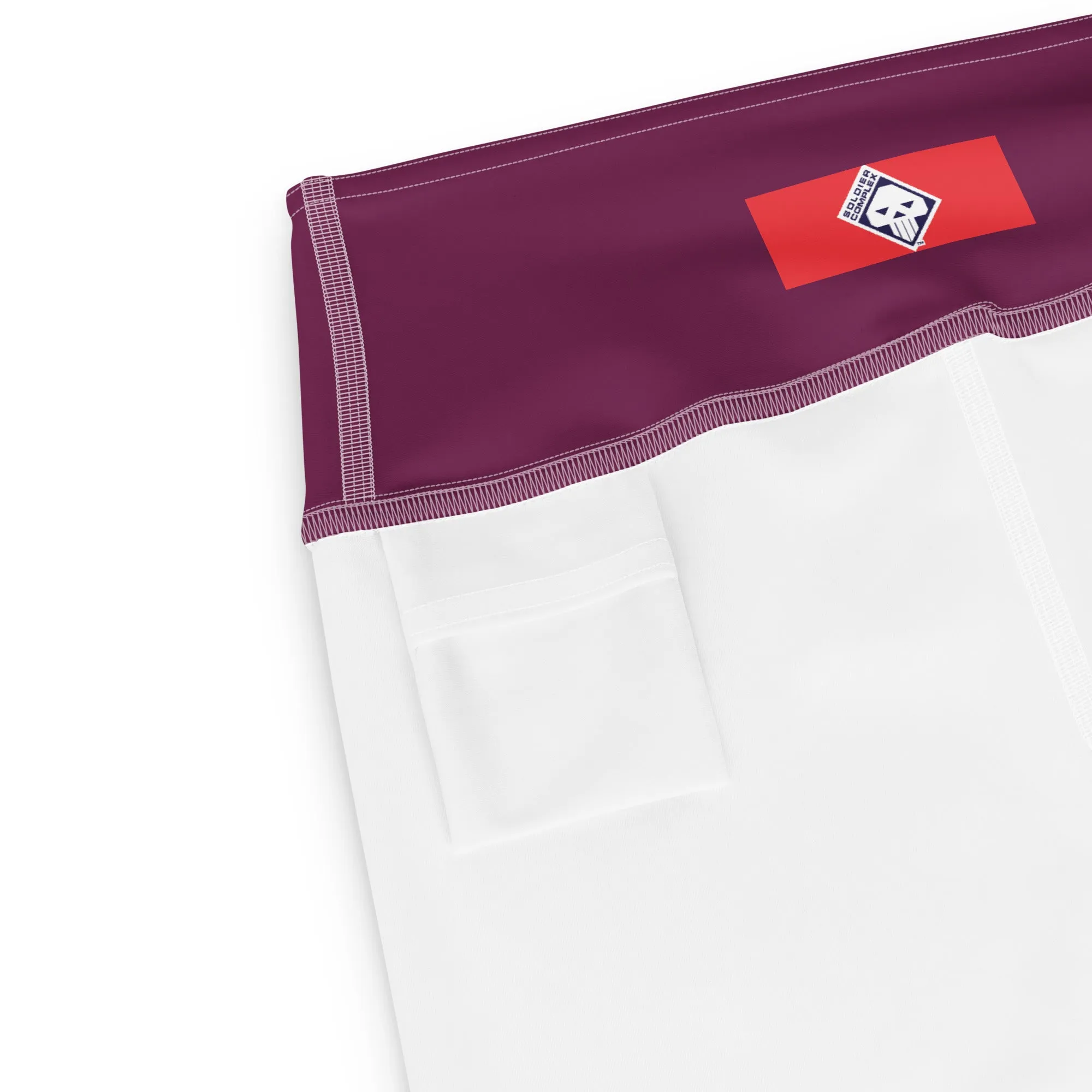 Daily Essentials: Women's Solid Color Workout Yoga Pants - Tyrian Purple
