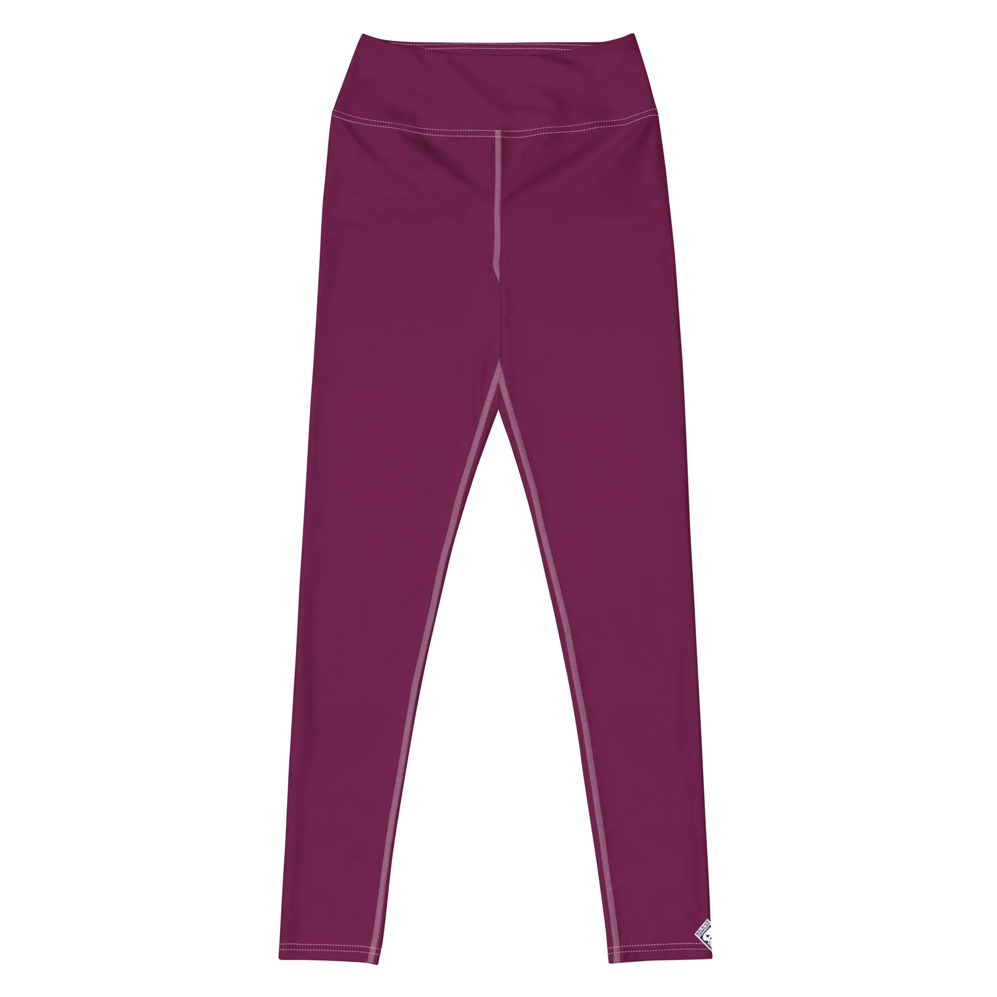 Daily Essentials: Women's Solid Color Workout Yoga Pants - Tyrian Purple