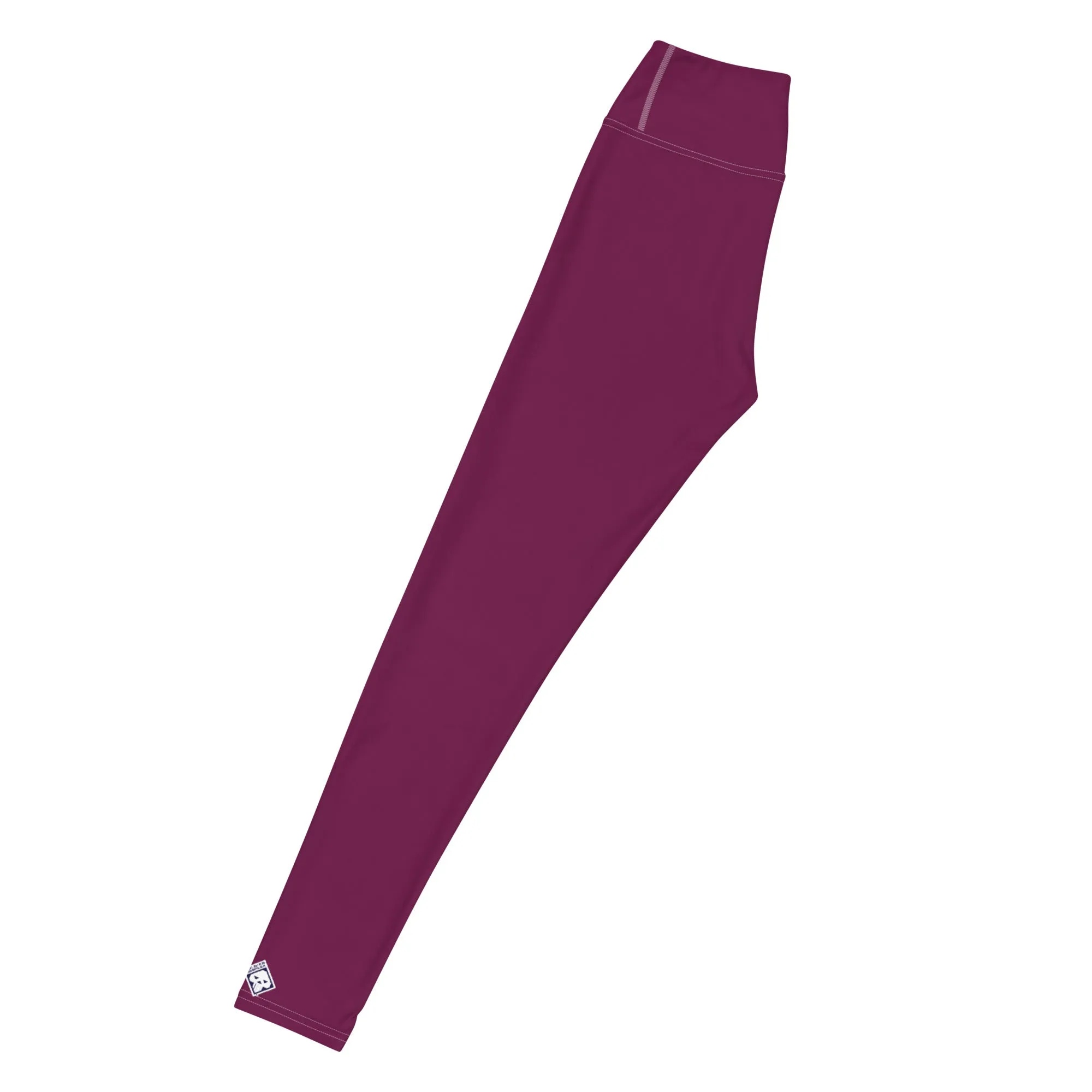 Daily Essentials: Women's Solid Color Workout Yoga Pants - Tyrian Purple