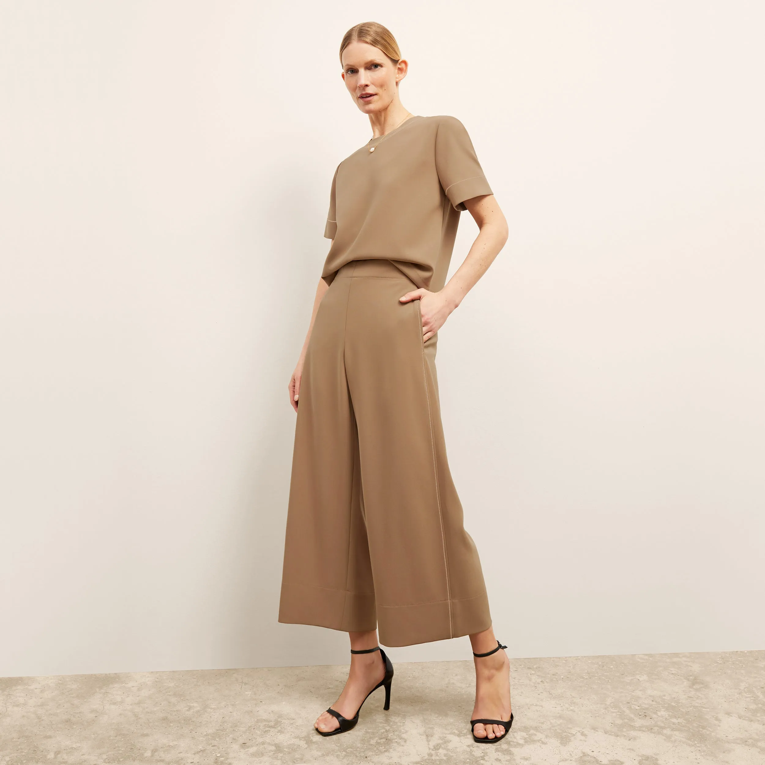 Elena Culotte  -  Everyday Crepe :: Light Saddle
