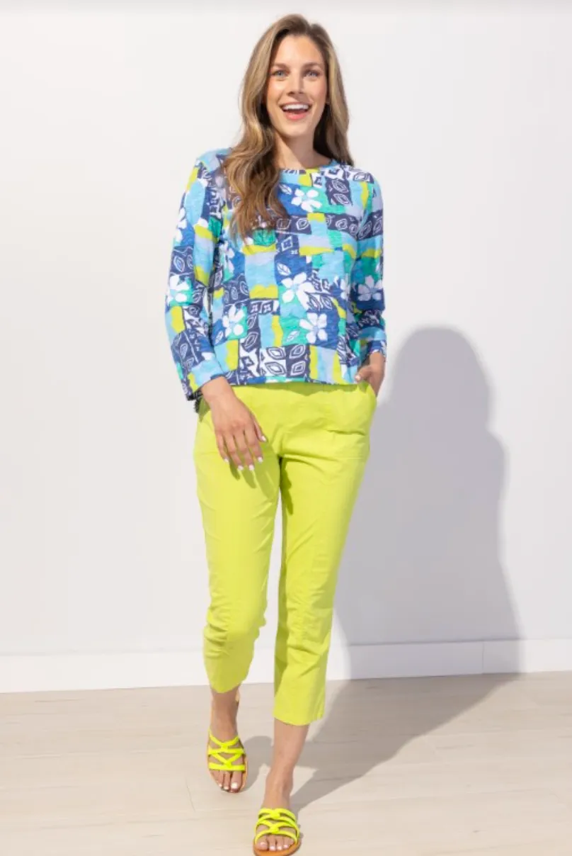 Escape Peruvian Cotton Block Print Boxy Tee