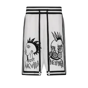FACE OFF BASKETBALL SHORTS OFF WHITE
