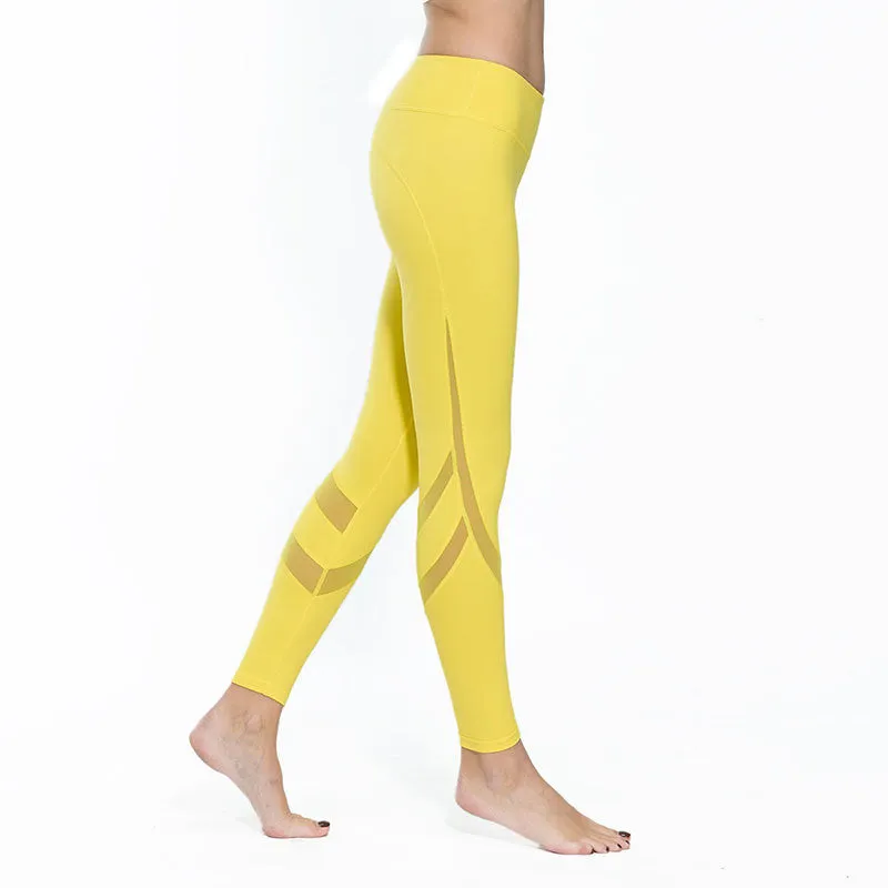 Fitness Yoga Sports Leggings For Women Sports Tight Mesh