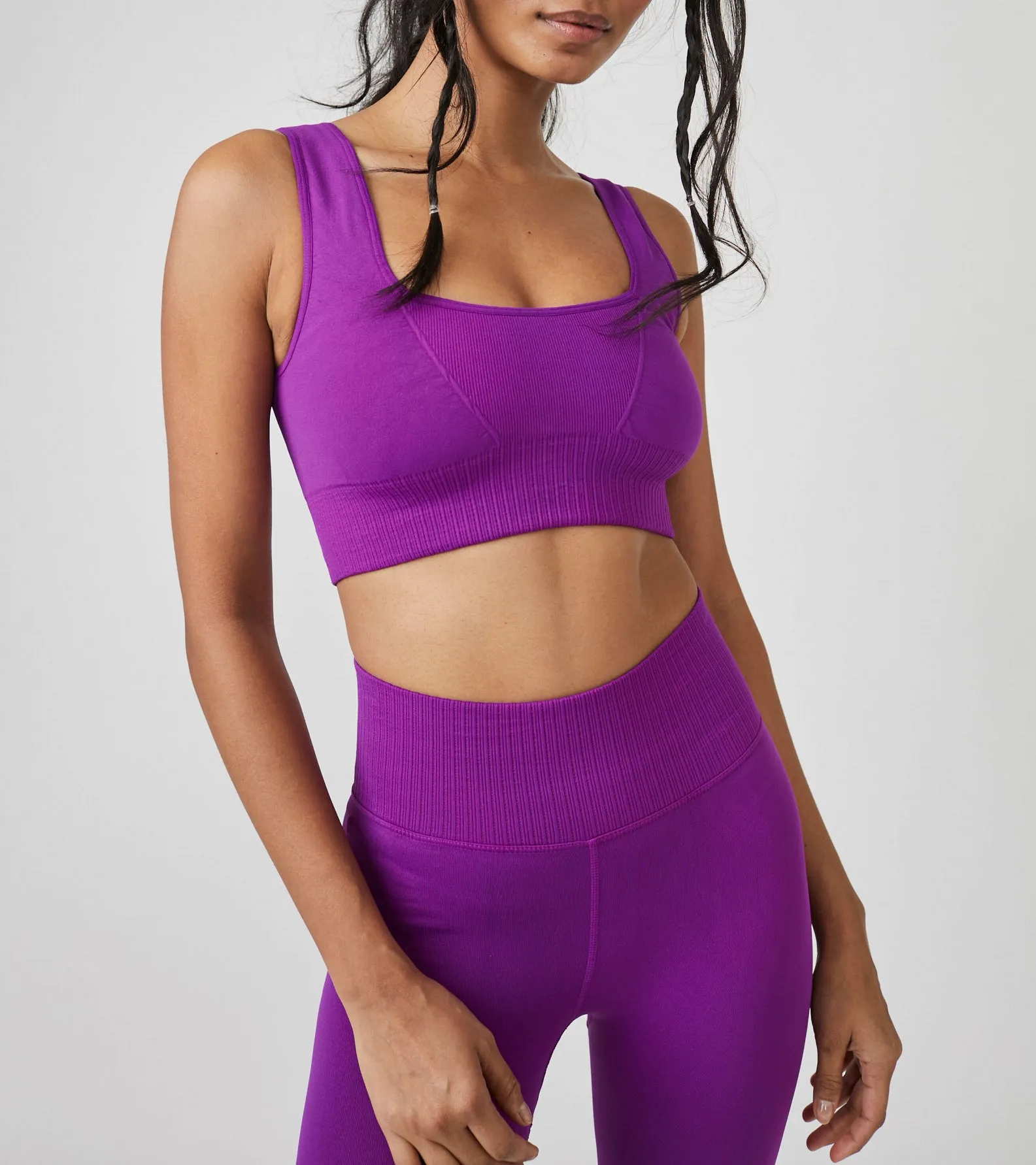 Free People Movement Good Karma Square Neck Bra