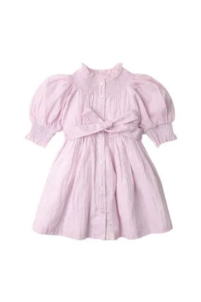 Gingersnaps Crumpled Lurex Smocked Neckline Dress