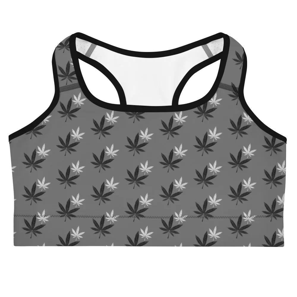 Gray Sports Bra