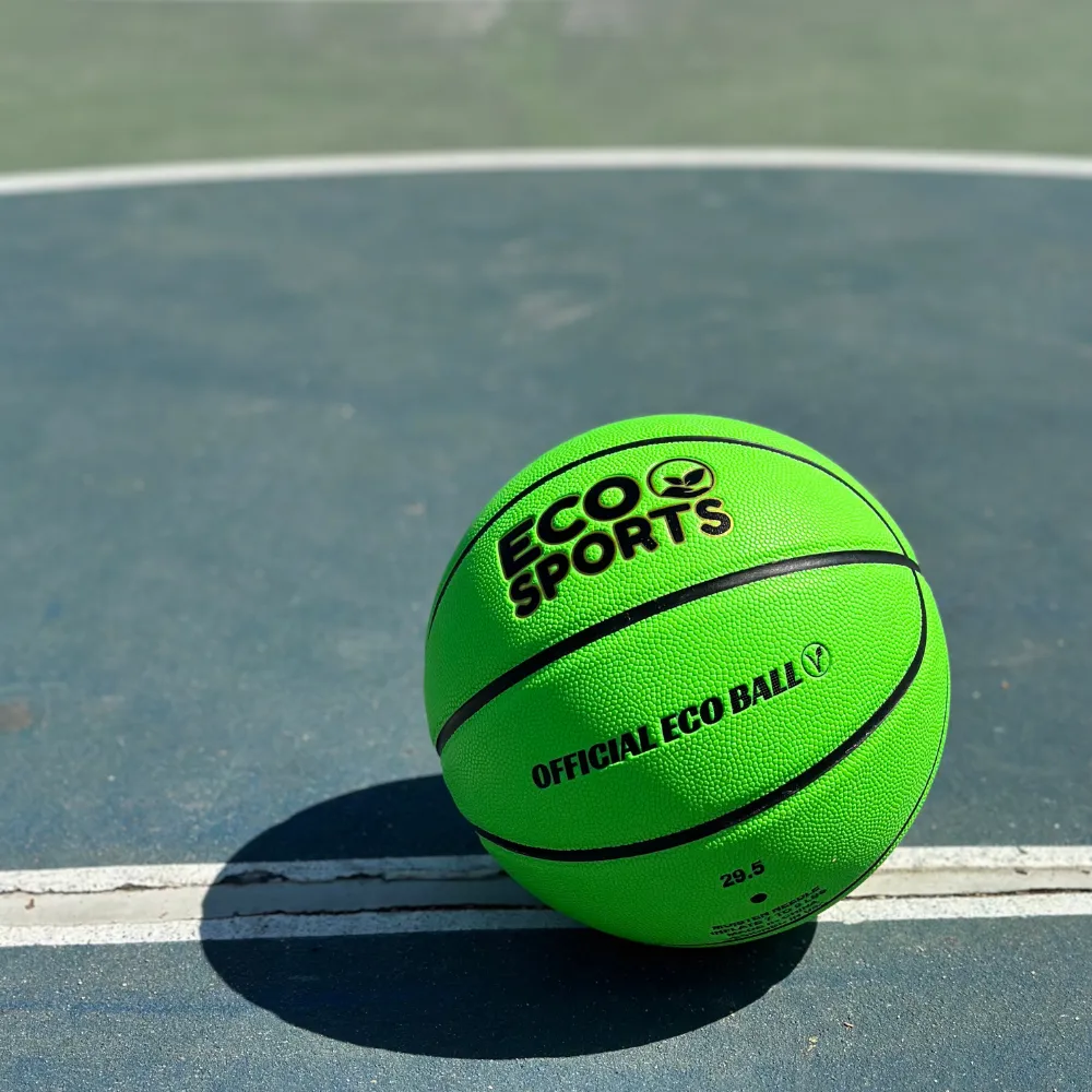 Green Eco Friendly Basketballs - 29.5" & 27.5" Outdoor Kids Balls