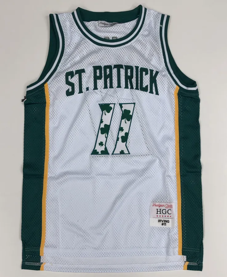 Headgear Classics- St. Patrick Kyrie Irving basketball jersey