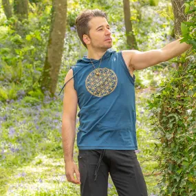 Hooded Singlet - Flower of Life Print