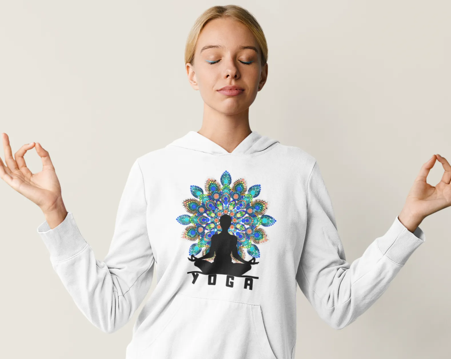 Hoodie - Mandala Yoga -
