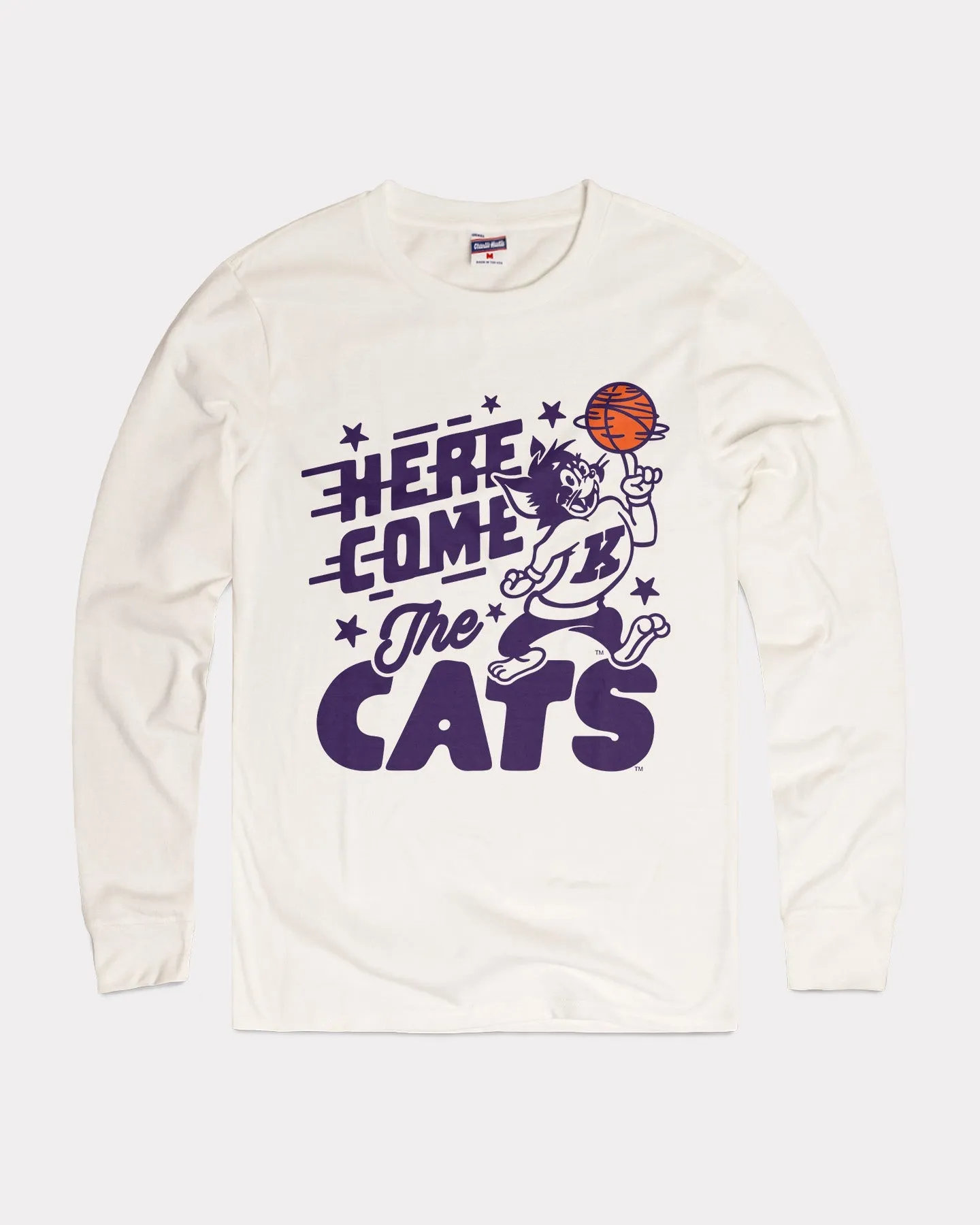 KSU Here Come the Cats White Long Sleeve T-Shirt