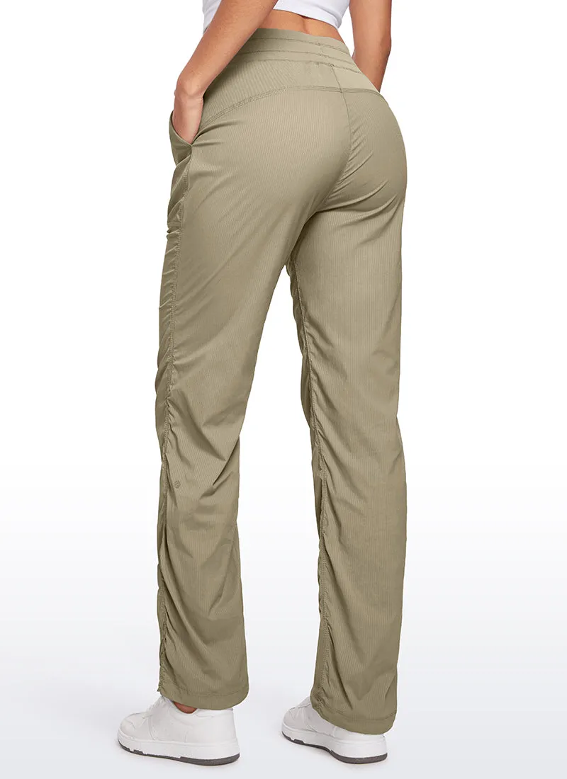 Lightweight Workout Straight Leg Pocket Pants 30"