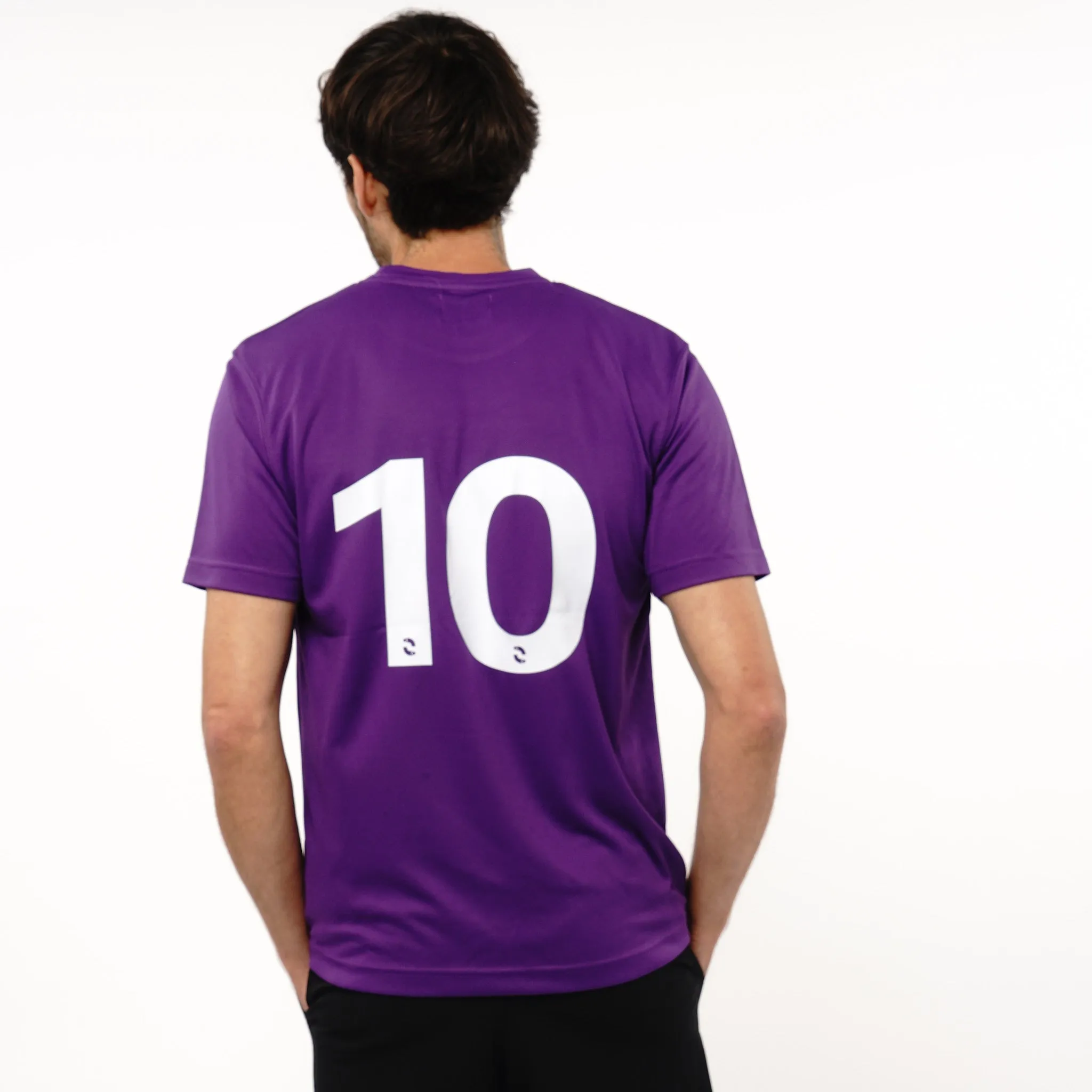 Omnitau Men's Core Football Crew Neck Shirt - Purple