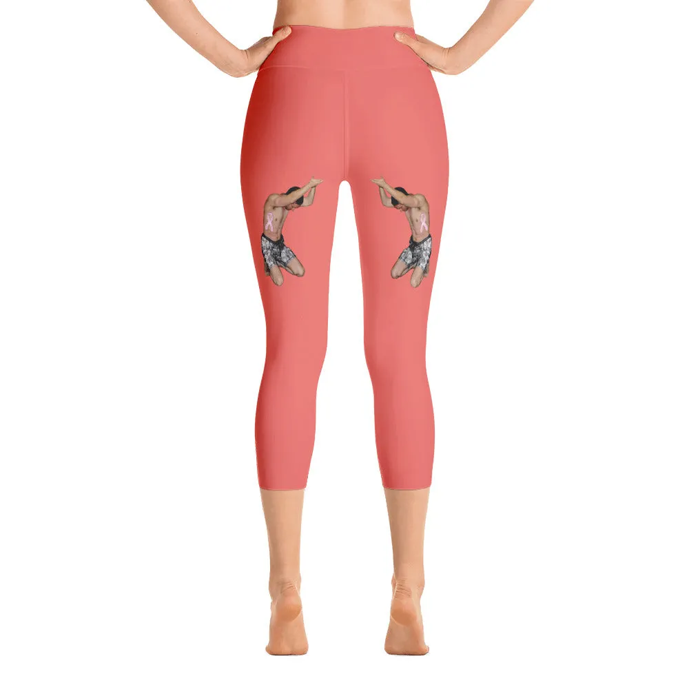 Our best viral leggings salmon woman power black letters