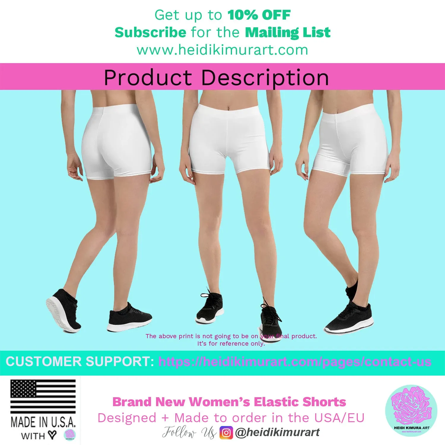 Pink Camo Shorts, Camouflage Military Army Print Women's Short Tights-Made in USA/EU/MX