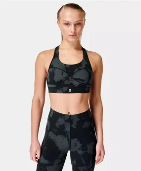 Power Medium Impact Sports Bra Sb8993a Black-Fade-Print