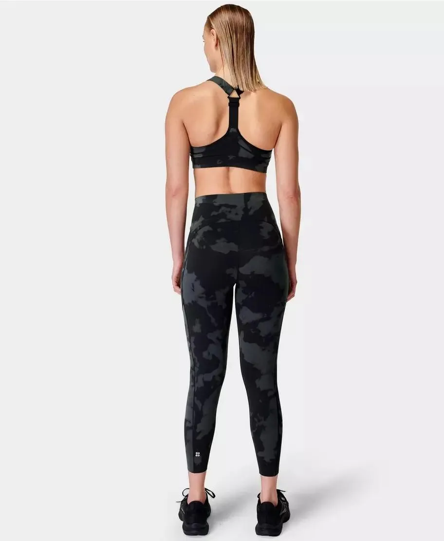 Power Medium Impact Sports Bra Sb8993a Black-Fade-Print
