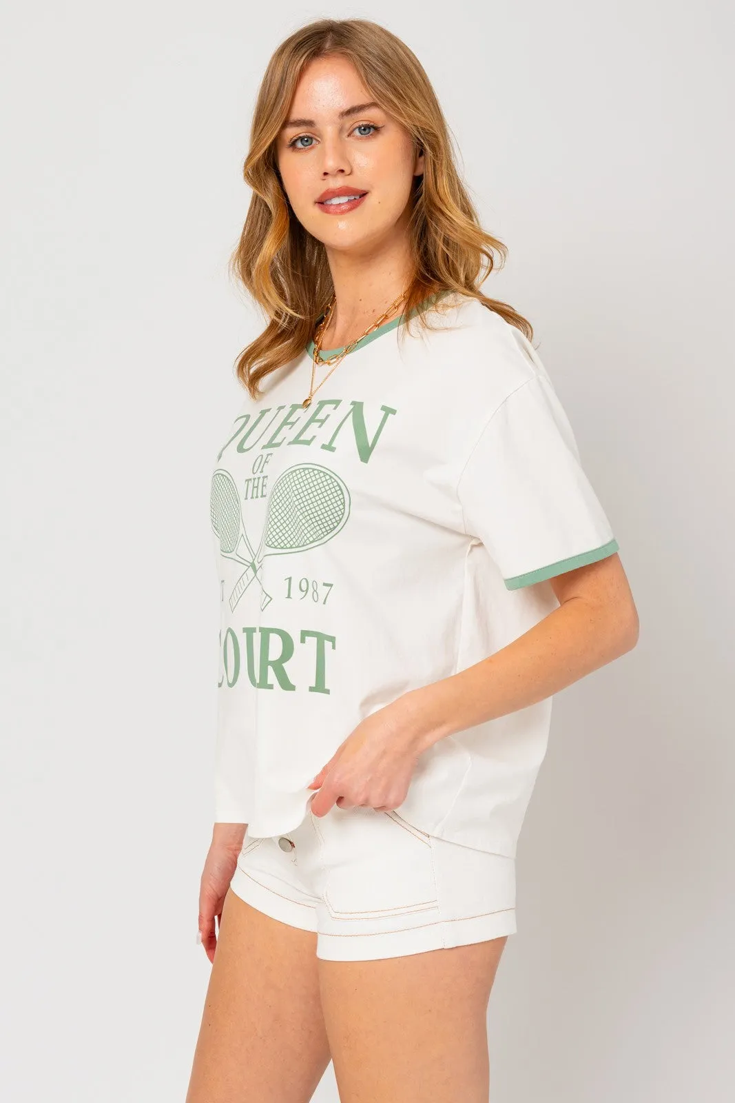 Queen Of The Court Graphic Tee