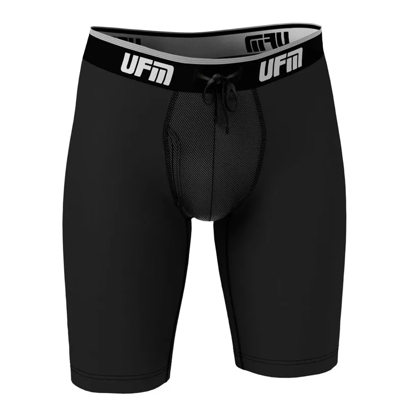 REG Support 9 Inch Boxer Briefs Polyester Black, Gray, Royal Blue & Red