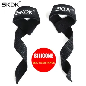 SKDK 1pair Gym Fitness Weight Lifting Grip Straps Dumbbell Hand Grips Training Wrist  Brace Support Bands for Barbell Pull Up