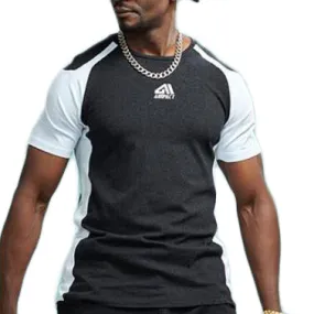 Sleeve Contrast Fitness Shirt