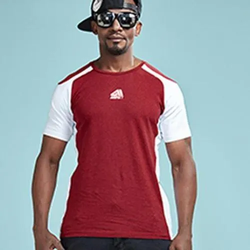 Sleeve Contrast Fitness Shirt