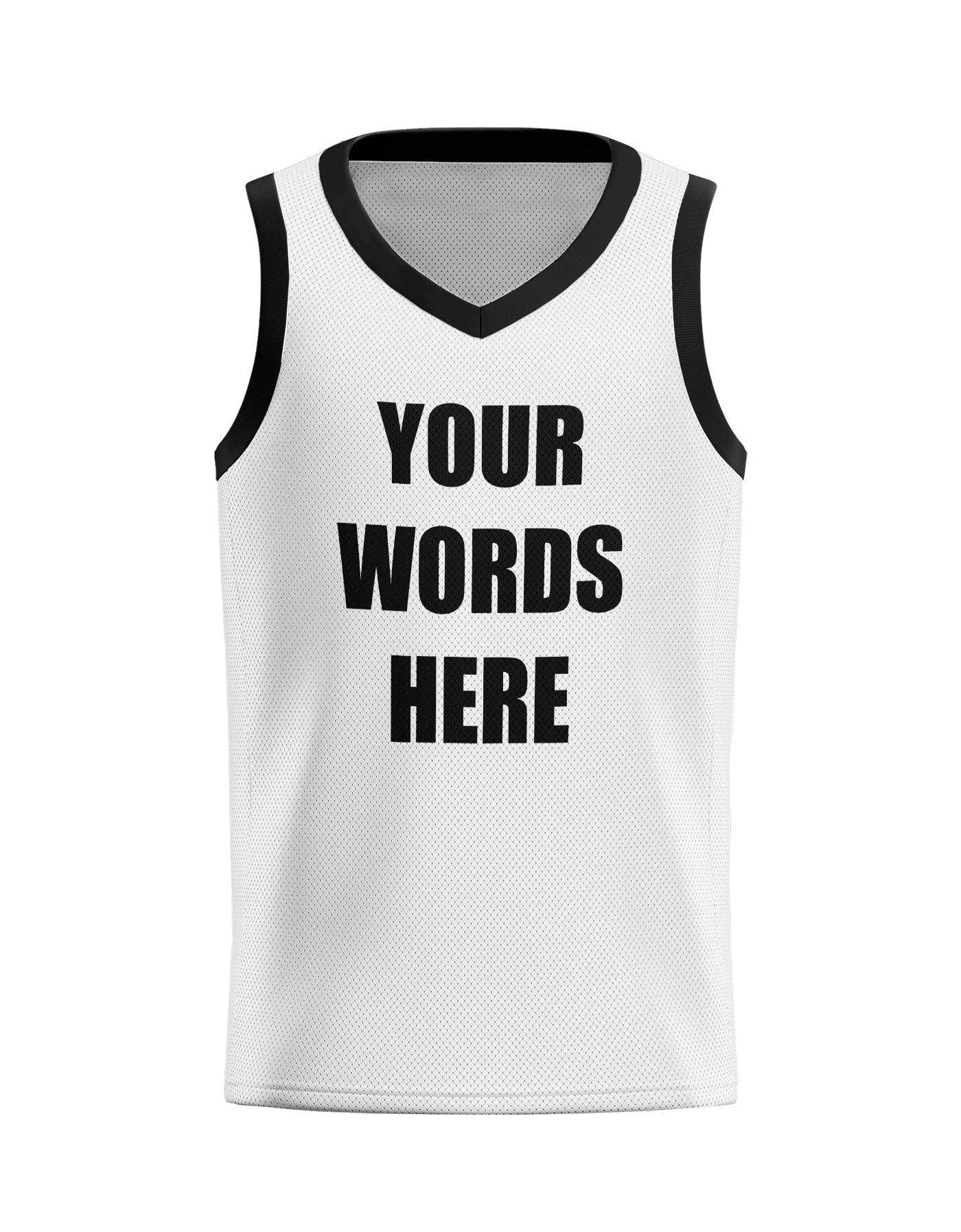 Slogan Basketball Jersey